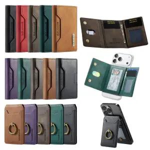 맥세이프 호환 자석 마그네틱 가죽 카드지갑 카드포켓 카드수납 스마트폰 탈부착 카드 케이스