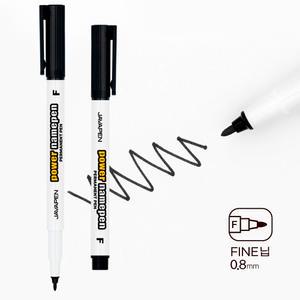 자바펜 파워 네임펜 검정 1타 12자루