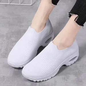 여성 니트재질 캐주얼 에어슬립 슬립온 운동화 LK517N