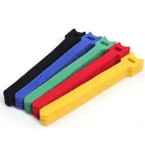 전선 선정리 타이 재사용 찍찍이 컴퓨터 케이블 정리 타이 사무용 멀티탭