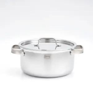 무연마제 통5중 스텐 양수냄비 스테니 무연마제 스텐 냄비 20cm