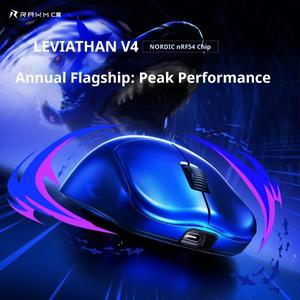 RAWM LEVIATHAN V4 게이밍 마우스 PAW3950 E-스포츠 센서 Nodic54 플래그십 칩 20000FPS 정밀 추적 8k 저지