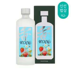 [품질보장] 블루앤로드 딸기 향24도 375ml 무감미 딸기증류원액100