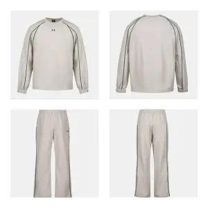 [언더아머](대전신세계)6014349-279 6014350-279 아이보리 공용 APAC 우븐 스포츠스타일 크루 와이드팬...