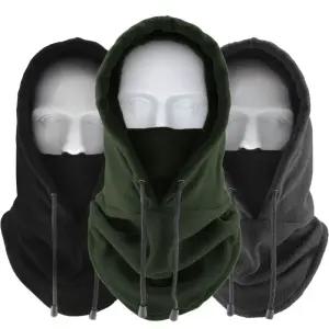 겨울 따뜻한 폴라폴리스 방한 후드 넥워머 마스크