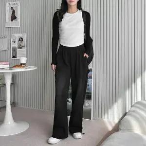 도프 OI01IP70 워싱 여자 스트링 와이드팬츠 SD-241024W