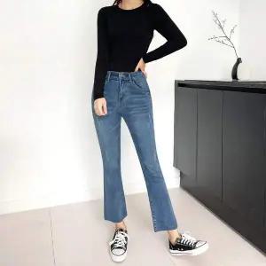 아붐 XC91WB50 캣워싱 부츠컷 컷팅 데님 팬츠 JB-1878