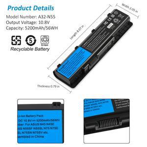 호환 노트북 배터리 A32-N55 에이수스N45 N55E N75S