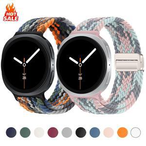 삼성 갤럭시 워치 8 40mm/44mm 마그네틱 밴드용 나일론 브레이드 솔로 스트랩 클래식 (갤럭시 루프 호환)