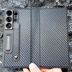 삼성 갤럭시 S26 울트라 카드 포켓 폴리오 북 커버용 카본 케이스 패턴 텍스처 지갑 파이버