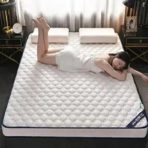 천연 라텍스 매트리스 토퍼 수면매트 바닥 침대 접이식 슈퍼싱글