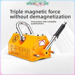 600Kg 강철 영구 자석 리프터 네오디뮴 크레인 호이스트 리프트 금속 흡입 컵 건설 도구