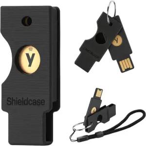 유비키 5 NFC용 쉴드 케이스 유비코 키용 플립 커버 열쇠고리 홀더 충격 방지 블랙