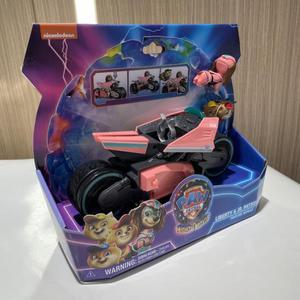 100% 오리지널 Paw Patrol Mighty Movie Liberty & Poms JR. Rescue Figures 액션 피규어 생일 크리스마스