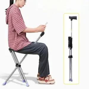 휴대용 지팡이의자 어르신 접이식 초경량 보행보조 손잡이 스틱