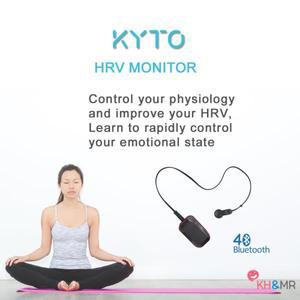 휴대폰용 이어 클립 또는 손가락 끝 적외선 센서가 포함된 KYTO 블루투스 심박수 HRV 모니터