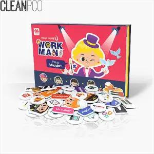 h17 아리아띠 세조각 자석퍼즐 워크맨/조각/학습/어린이/소근육/유아동/장난감/놀이/완구/그림/교육/어린이