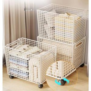 대용량 수납바구니 이동식 세탁바구니 2개세트 데스크톱 인형 정리용