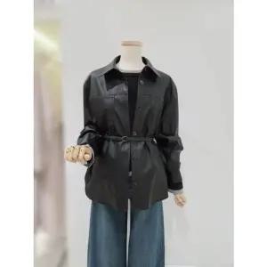 [갤러리아] [SOUP] 벨티트 셔츠형 레더 자켓  SCRLE31