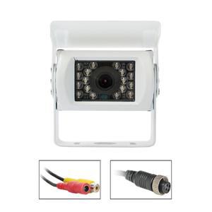 DIYKIT HD CCD IR 야간 투시경 자동차 후방 보기 후진 주차 카메라, 트럭 밴 버스 화물차 흰색, 12V-24V DC