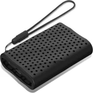 삼성 T9 휴대용 SSD용 Lacdo 실리콘 케이스 1TB 2TB 4TB 외장 솔리드 스테이트 드라이브 소프트 보호