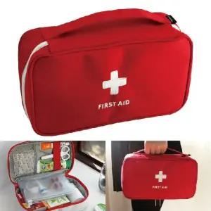 약국 가방 응급실 파우치 비상 약 약통 함 낭 구급함 휴대용 약방 구급 상비 속의