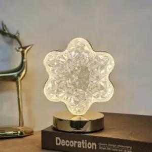 무선 침실 무드등 인테리어 터치 충전식 크리스탈 무드등 휴대용 스탠드 협탁 거실