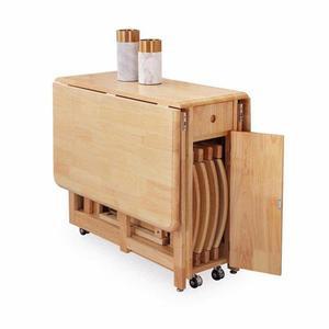 북유럽풍 형 접이식 1 의자4개 원룸 공간활용 ㅣ 4인용 다기능