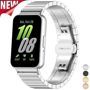 삼성 갤럭시 핏 3 용 스테인리스 스틸 스트랩, 메탈 밴드 액세서리 워치 교체 팔찌
