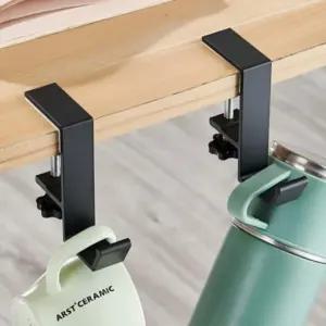 무타공 클램프 테이블 사무실 책상 가방걸이 거치대 후크 정리대 행거 가방수납