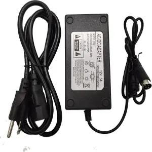 로렉스 19인치 22인치 LCD 모니터 비디오 감시 시스템용 12V 5A 4핀 AC 어댑터 와콤 신티크 22HD 21.5인치