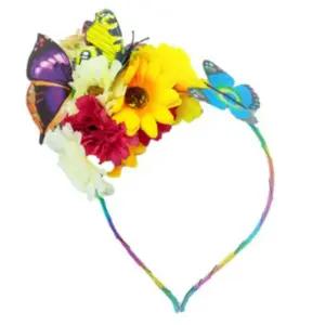 나비 꽃 머리띠 럭셔리 헤어밴드 나비꽃