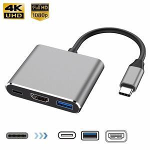 맥북 호환 에어 호환 12 컨버터용 호환 USB C 허브 수암 HDMI 호환 4k 3.1 C타입USB 3.0 충전 어댑터 3 in