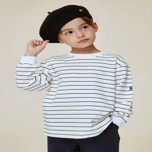 [대구백화점] [빈]블랙옐로우 스트라이프 맨투맨 티셔츠 (BA17TS04BK)