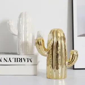 예쁜저금통 블링블링 골드 선인장 저금통 오브제 (골드)