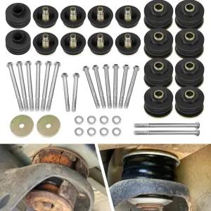 F250 바디 마운트 F350 캡 KF04060BK 포드 2008-2016 슈퍼 듀티 2WD 4WD 부싱 키트 포함 폴리우레탄 스틸