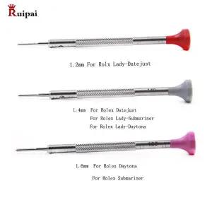 호환  RUIPAI T 스크루드라이버 Rlx Datejust 및 서브마리너 시계 스트랩 팔찌 링크 나사