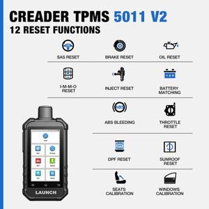 LAUNCH X431 Creader TPMS 5011 V2 타이어 압력 모니터링 센서 서비스 스캐너, 모든 315, 433MHz 센서 지원