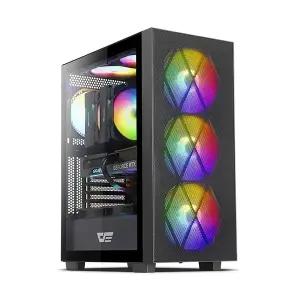 DARKFLASH DK370 MESH RGB 강화유리 블랙 (미들타워)