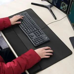 대형 장패드 일체형 게이밍 사무실 손목 보호 마우스 패드 키보드 미끄럼 지지 방지