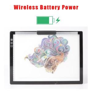 초박형 A4-D28 무선 배터리 구동 LED 라이트 패드 Artcraft 트레이싱 X-ray 그리기 예술가 충전식 보드