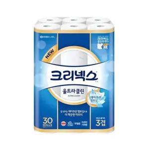 크리넥스 휴지 울트라클린 3겹 30롤