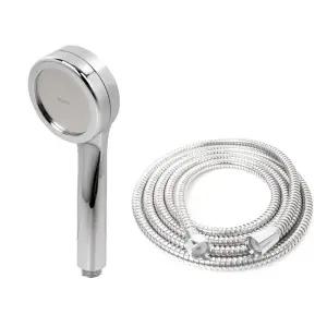강력 수압상승 샤워기 메탈호스세트 2m/욕실샤워헤드