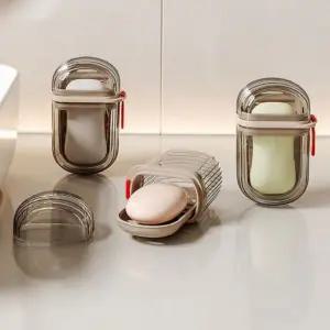 휴대용 비누 케이스 수영장 물빠짐 플라스틱 여행용 비누 케이스 이동용 위생 보관 물기제거 용품 방지