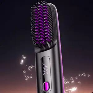 무선 매직 헤어빗 고데기 빗고 꼬리빗 집게 파우 치포함