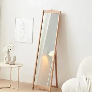이동식 전신 거울 인테리어 자취방 원목 스탠드 전신 거울 대형 거실 화장대