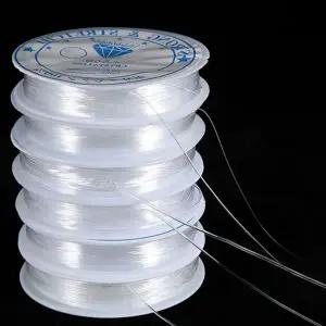 액세서리 공예 공예용 투명 비즈줄 비즈 공예 와이어 탄성줄 팔찌 목걸이 수공예 끈공예 피아노 만들기