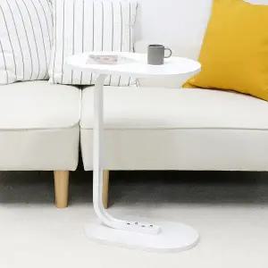 [팬물산]이지라이프 라운드 소파 사이드 테이블 아이보리