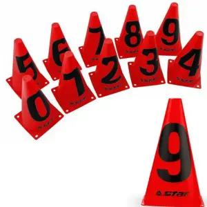 훈련용 민첩성 코디네이션콘 스포츠 숫자 칼라콘 축구 용품 체육 폴리에틸렌콘 마커콘 체력 단련 성인