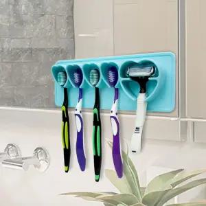 벽면에 잘붙는 칫솔걸이 욕실용 실리콘 치솔거치대 qhD2+3ZNI